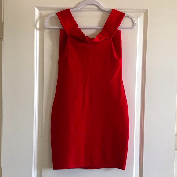 Forever21 Shoulder Red Dress - Picture 1 of 5